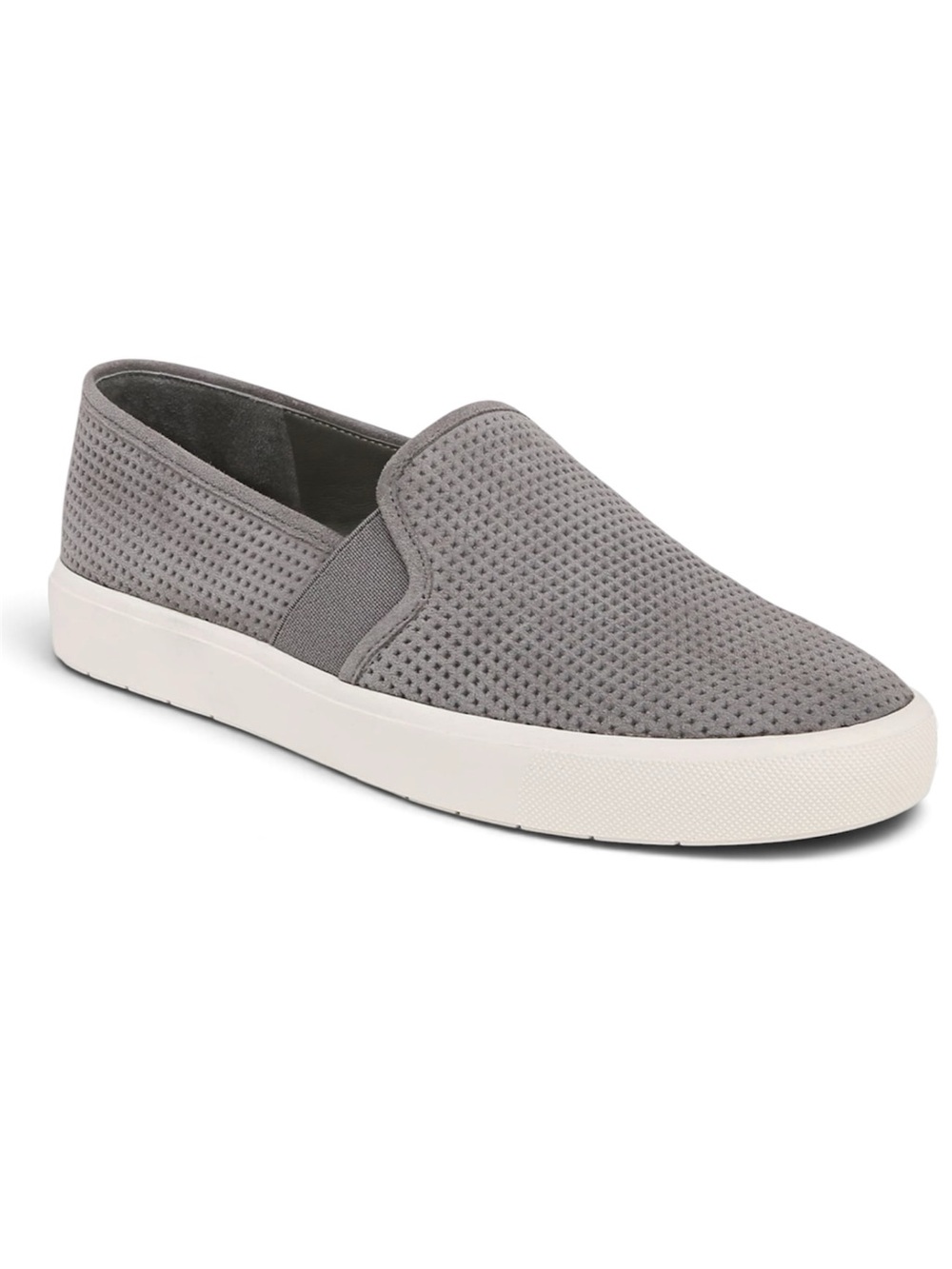 Vince Blair Grey Perforated Suede Slip-on Sneakers  Size: 9 Women’s